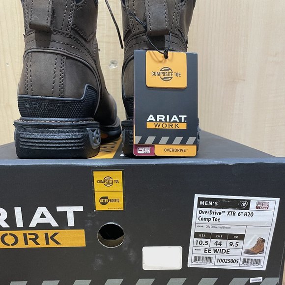 Ariat OverDrive XTR 6" Waterproof Composite Toe Work Boot NWT - Picture 5 of 5